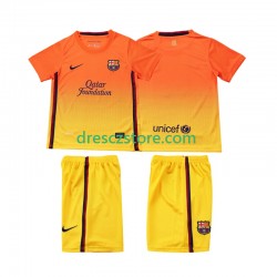 FC Barcelona 2012 2013 Retro Venkovní Dres Krátký rukáv Děti Fotbalové Dresy