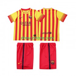 FC Barcelona 2013 2014 Retro Venkovní Dres Krátký rukáv Děti Fotbalové Dresy