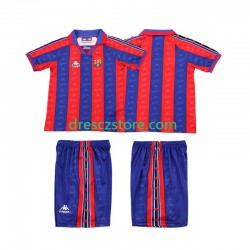 FC Barcelona 1996 1997 Retro Domácí Dres Krátký rukáv Děti Fotbalové Dresy
