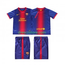 FC Barcelona 2012 2013 Retro Domácí Dres Krátký rukáv Děti Fotbalové Dresy