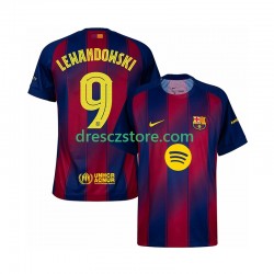 FC Barcelona Robert Lewandowski 9 Champions League Domácí Dres 2025-2026 Krátký rukáv Muže Fotbalové Dresy