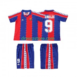 FC Barcelona Ronaldo 9 1992 1995 Retro Domácí Dres Krátký rukáv Děti Fotbalové Dresy