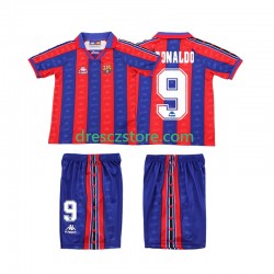 FC Barcelona Ronaldo 1996 1997 Retro Domácí Dres Krátký rukáv Děti Fotbalové Dresy