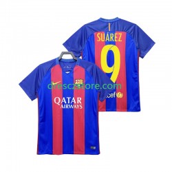 FC Barcelona Suárez 9 2016 2017 Retro Domácí Dres Krátký rukáv Muže Fotbalové Dresy