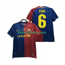 FC Barcelona XAVI 6 Champions League 2009 Retro Domácí Dres 2008 Krátký rukáv Muže Fotbalové Dresy