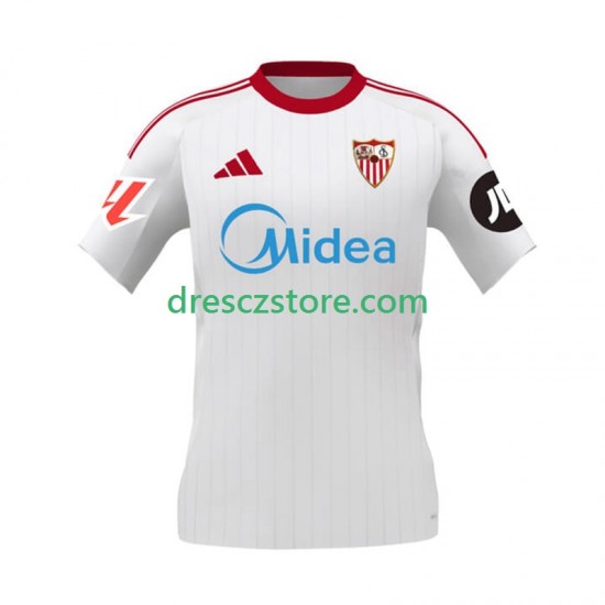 Sevilla FC Domácí Dres 2025-2026 Krátký rukáv Muže Fotbalové Dresy