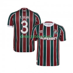Fluminense Thiago Silva 3 Domácí Dres 2025-2026 Krátký rukáv Muže Fotbalové Dresy
