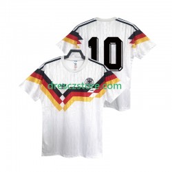 Německo 10 1990 Retro Domácí Dres Krátký rukáv Muže Fotbalové Dresy