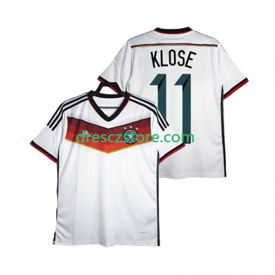 Německo Klose 11 2014 Retro Domácí Dres Krátký rukáv Muže Fotbalové Dresy