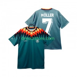 Německo MOLLER 7 Retro Venkovní Dres 1994 Krátký rukáv Muže Fotbalové Dresy