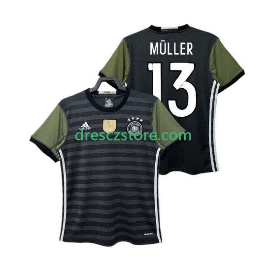 Německo MULLER 13 2016 Retro Venkovní Dres Krátký rukáv Muže Fotbalové Dresy