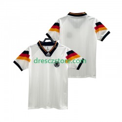 Německo 1992 Retro Domácí Dres Krátký rukáv Muže Fotbalové Dresy