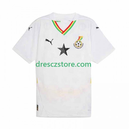 Ghana Domácí Dres 2025 Krátký rukáv Muže Fotbalové Dresy