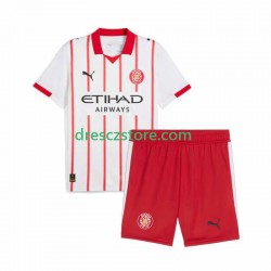 Girona Domácí Dres 2025-2026 Krátký rukáv Děti Fotbalové Dresy