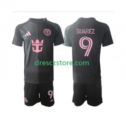 Inter Miami Suárez Luis 9 Venkovní Dres 2025 Krátký rukáv Děti Fotbalové Dresy
