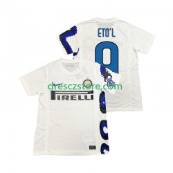 Inter Milán ETOL 9 Retro Venkovní Dres 2011 2010 Krátký rukáv Muže Fotbalové Dresy