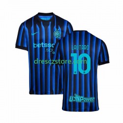 Inter Milán Lautaro Martinez 10 Domácí Dres 2025-2026 Krátký rukáv Muže Fotbalové Dresy