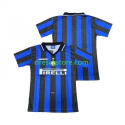 Inter Milán 1997 Retro Domácí Dres 1998 Krátký rukáv Muže Fotbalové Dresy