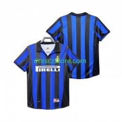 Inter Milán Retro Domácí Dres 1998 1999 Krátký rukáv Muže Fotbalové Dresy