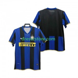 Inter Milán Champions League 2009 Retro Domácí Dres 2008 Krátký rukáv Muže Fotbalové Dresy
