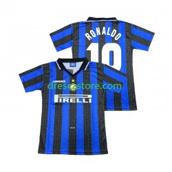Inter Milán Ronaldo 10 1997 Retro Domácí Dres 1998 Krátký rukáv Muže Fotbalové Dresy