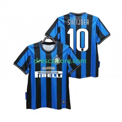 Inter Milán SNEIJDER 10 2009 Retro Domácí Dres 2010 Krátký rukáv Muže Fotbalové Dresy