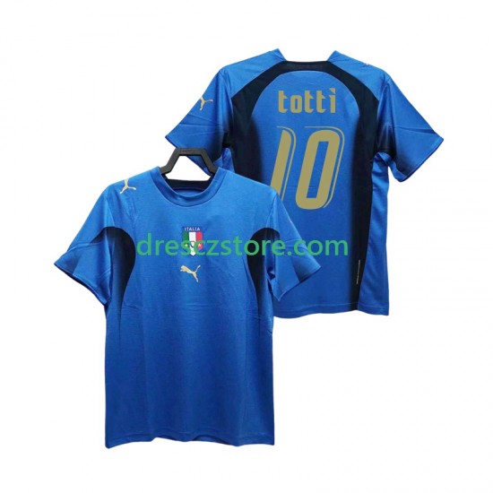 Itálie Totti 20 Retro Domácí Dres 2006 Krátký rukáv Muže Fotbalové Dresy