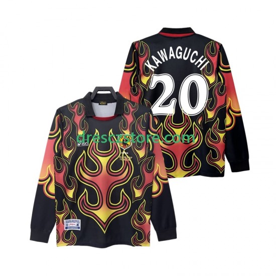 Japonsko KAWAGUGHI 20 Brankářské Retro Domácí Dres 1998 Dlouhý rukáv Muže Fotbalové Dresy