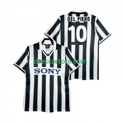Juventus DEL PIERO 10 1995 1996 Retro Domácí Dres Krátký rukáv Muže Fotbalové Dresy