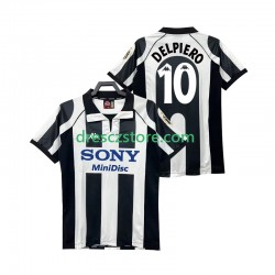 Juventus DEL PIERO 10 1997 Retro Domácí Dres 1998 Krátký rukáv Muže Fotbalové Dresy