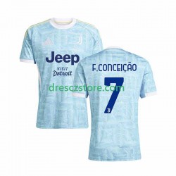 Juventus Francisco Conceicao 7 Venkovní Dres 2025-2026 Krátký rukáv Muže Fotbalové Dresy
