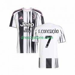 Juventus Francisco Conceicao 7 Domácí Dres 2025-2026 Krátký rukáv Muže Fotbalové Dresy