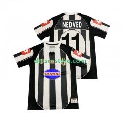 Juventus NEDVED 11 2003 Retro Domácí Dres 2002 Krátký rukáv Muže Fotbalové Dresy