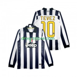 Juventus TEVEZ 10 2014 2015 Retro Domácí Dres Dlouhý rukáv Muže Fotbalové Dresy