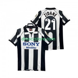 Juventus ZIDANE 21 1997 Retro Domácí Dres 1998 Krátký rukáv Muže Fotbalové Dresy