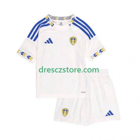 Leeds United Domácí Dres 2025-2026 Krátký rukáv Děti Fotbalové Dresy