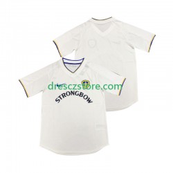 Leeds United 2000 2001 Retro Domácí Dres Krátký rukáv Muže Fotbalové Dresy