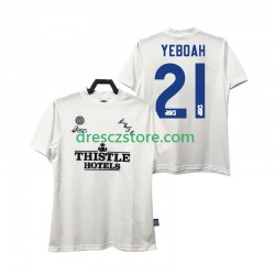 Leeds United YEBOAH 21 1995 1996 Retro Domácí Dres Krátký rukáv Muže Fotbalové Dresy