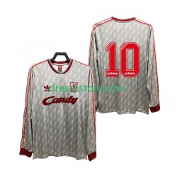 Liverpool 10 1989 1991 Retro Venkovní Dres Dlouhý rukáv Muže Fotbalové Dresy