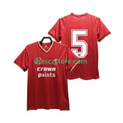 Liverpool 5 1985 1986 Retro Domácí Dres Krátký rukáv Muže Fotbalové Dresy