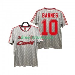 Liverpool BARNES 10 1989 1991 Retro Venkovní Dres Krátký rukáv Muže Fotbalové Dresy