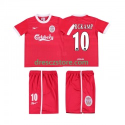 Liverpool BERGKAMP 10 LWP 1997 Retro Domácí Dres 1998 Krátký rukáv Děti Fotbalové Dresy