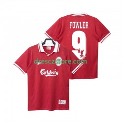 Liverpool FOWLER 9 1996 Retro Domácí Dres 1998 Krátký rukáv Muže Fotbalové Dresy