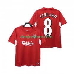 Liverpool GERRARD 8 2005 Retro Domácí Dres 2004 Krátký rukáv Muže Fotbalové Dresy