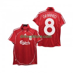 Liverpool GERRARD 8 Retro Domácí Dres 2008 2006 Krátký rukáv Muže Fotbalové Dresy