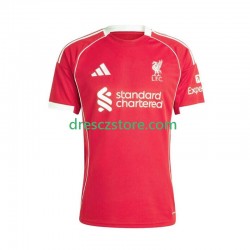 Liverpool Domácí Dres 2025-2026 Krátký rukáv Muže Fotbalové Dresy