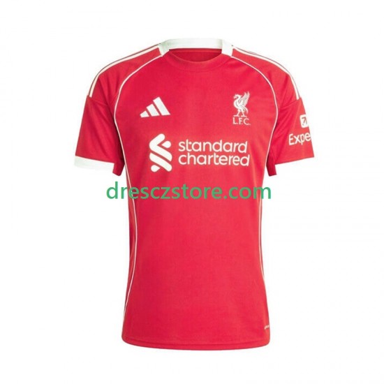 Liverpool Domácí Dres 2025-2026 Krátký rukáv Muže Fotbalové Dresy