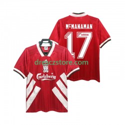 Liverpool MCMANAMAN 17 1993 1995 Retro Domácí Dres Krátký rukáv Muže Fotbalové Dresy