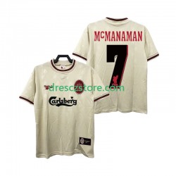 Liverpool MCMANAMAN 7 1996 1997 Retro Venkovní Dres Krátký rukáv Muže Fotbalové Dresy