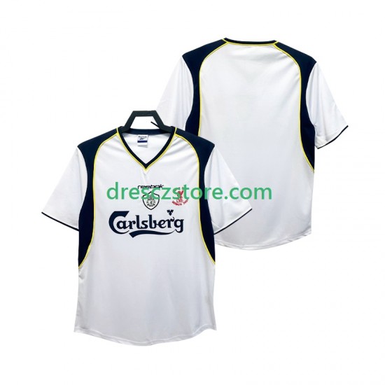 Liverpool 2001 Retro Venkovní Dres 2002 Krátký rukáv Muže Fotbalové Dresy